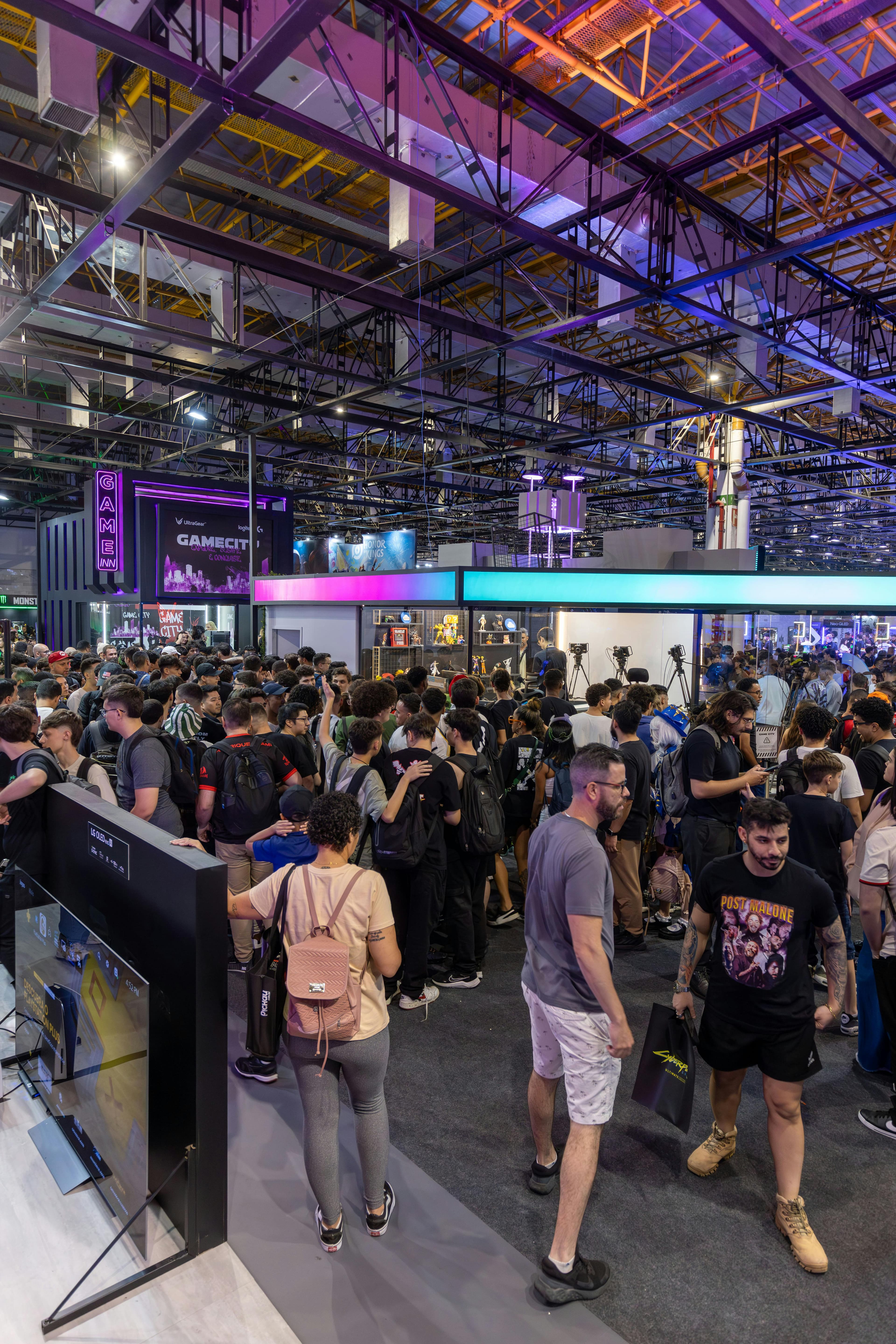 Busy expo with attendees